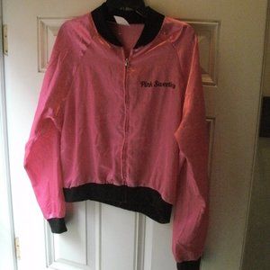 Pink Sweeties Satin Jacket Grease Halloween Costume Retro 50s Cosplay adult